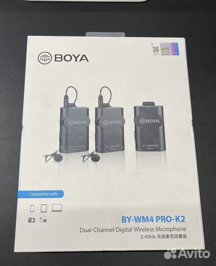 Boya BY WM4 PRO K2 Петличный Микрофон Радиосистема