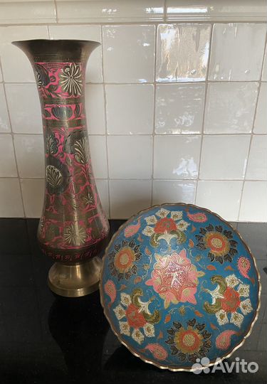 Конфетница/фруктовница латунь Индия