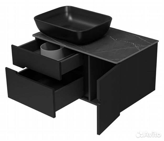 Тумба с раковиной Misty Роял П-Роя-01080-021П2Я