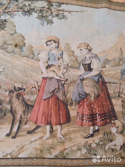 Гобеленовый ковер 30-40 годов из Европы