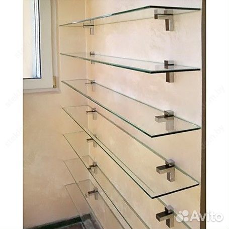 Стеклянные полки