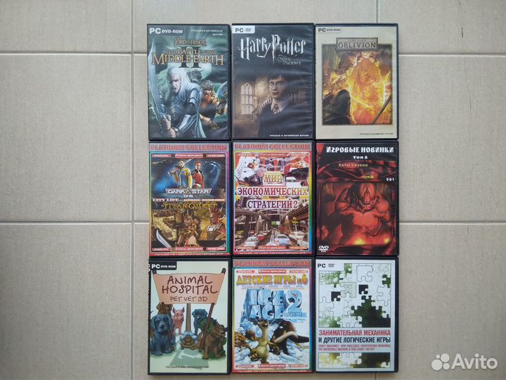 DVD диски с играми для компьютера