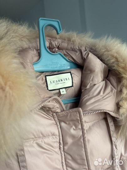 Пуховик женский розовый