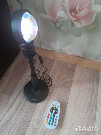 Лампа закат с пультом