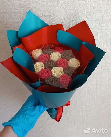 Съедобные букеты из шоколада