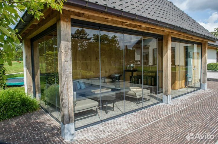 Раздвижные окна двери для беседок, террас, веранд