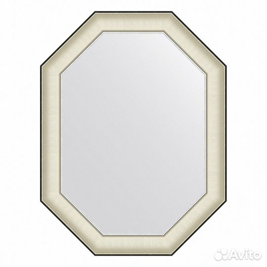 Зеркало Evoform Octagon BY 7444 64x84 белая кожа