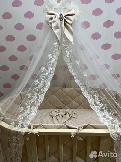 Комплект бортики в кроватку для новорожденных