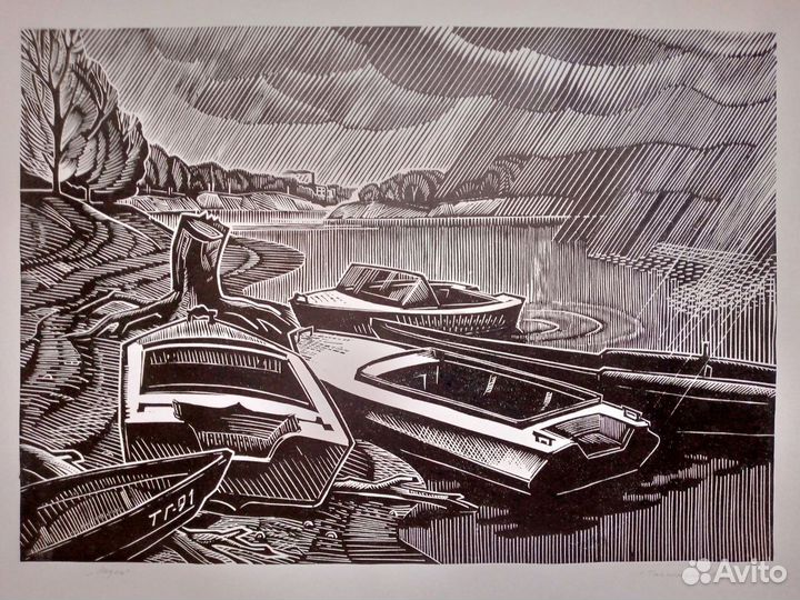 Картины оригинал ч/б графика автор Г. Тайгильдин