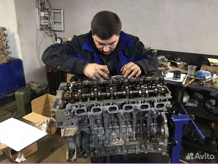 Ремонт двс BMW промывка масляной системы