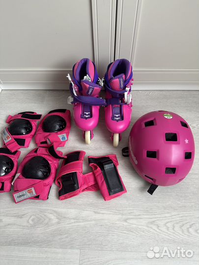 Детские ролики и защита oxelo новые