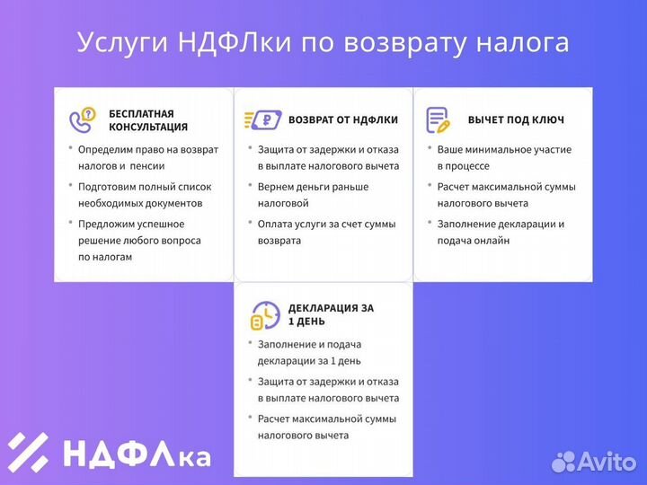 Налоговый вычет / вычет за 7 дней вместо 4 месяцев