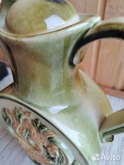 Кувшин с жар птицей фаянс СССР