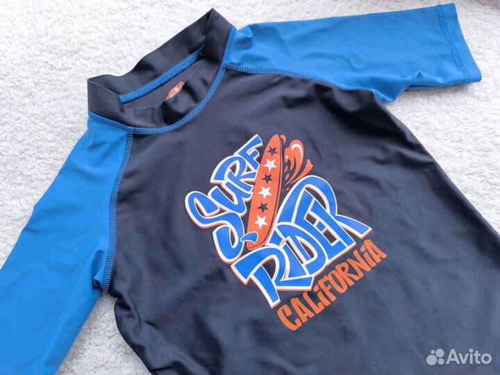 Рашгард для мальчика 134-140 синий