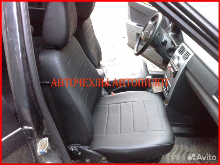 Чехлы Автопилот LADA Priora из экокожи чёрные