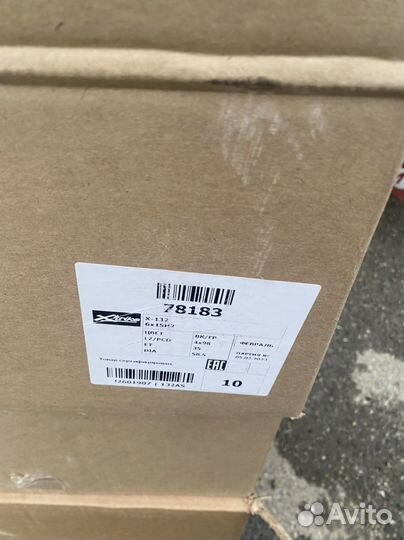 R15 4/98 X-132 BK/FP новые литые диски