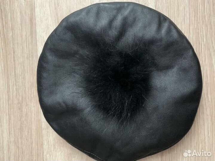 Берет женский натуральная кожа