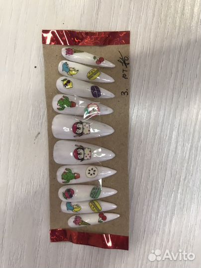 Накладные ногти (без клея)