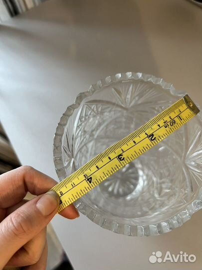 Хрустальная ваза 20см