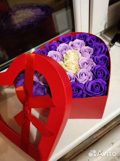 Букет из мыльных роз