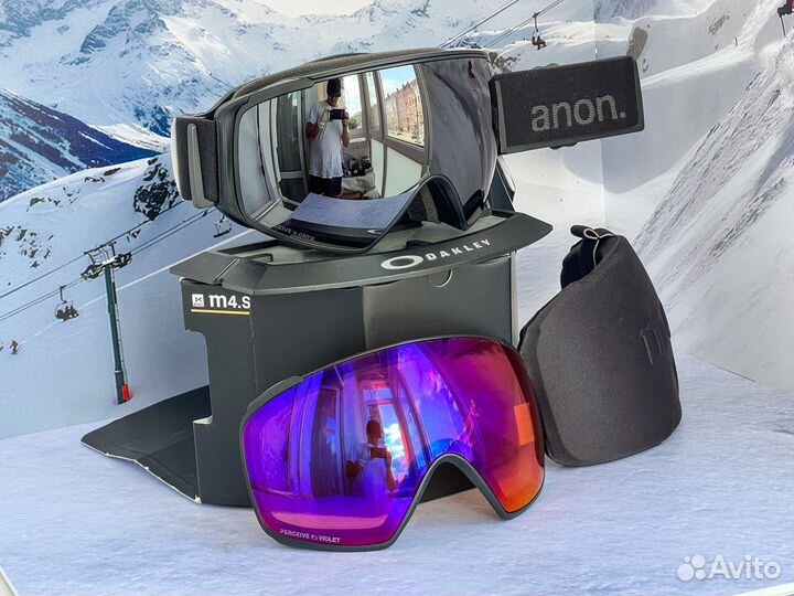 Горнолыжная маска Anon M4s Toric Onyx + Violet