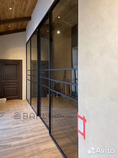 Раздвижные перегородки Лофт, двери-купе