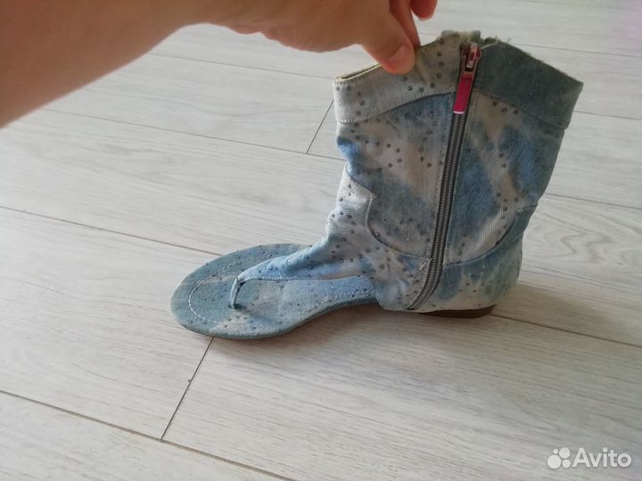 Джинсовые босоножки 39 40