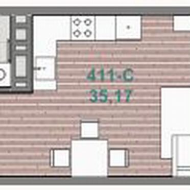 1-к. квартира, 35,2 м², 3/5 эт.
