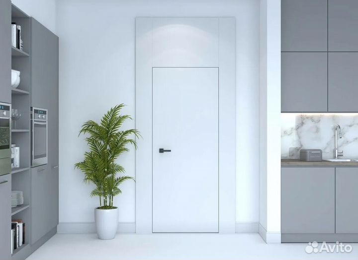 Скрытые межкомнатные двери под покраску