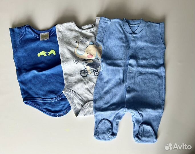 Детские веши пакетом на малтчика 56-68р