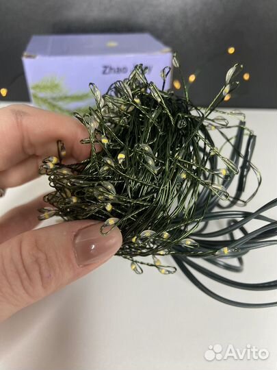 Гирлянда хвойная лапа 20м новая