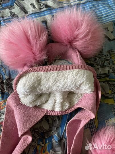 Шапка для девочки зимняя