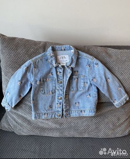 Джинсовая куртка zara 80