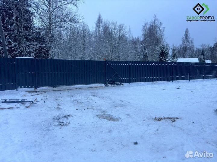 Заборы из профлиста монтаж