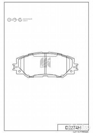 Kashiyama D2274H Колодки тормозные задние nissan j