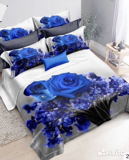 Постельное белье евро 5Д