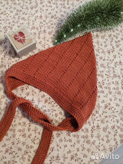 Чепчик детский вязанный эльф