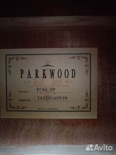 Классическая гитара Parkwood PC90 OP 4/4