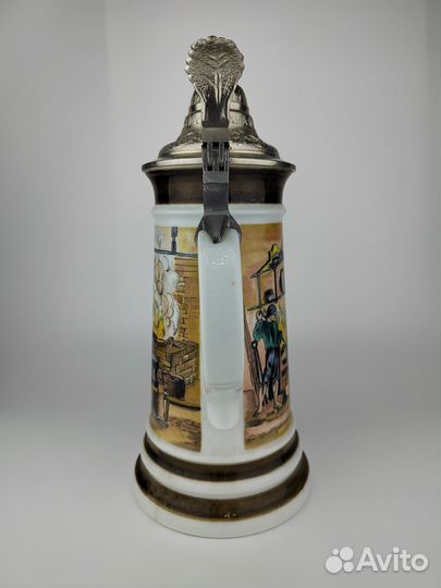 Коллекционная пивная кружка 26 см Германия большая