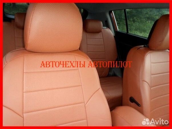 Чехлы Автопилот Kia Sportage 3 из экокожи коричнев