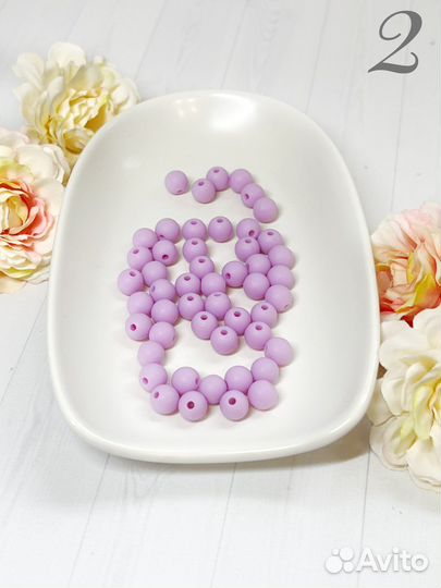 Матовые бусины
