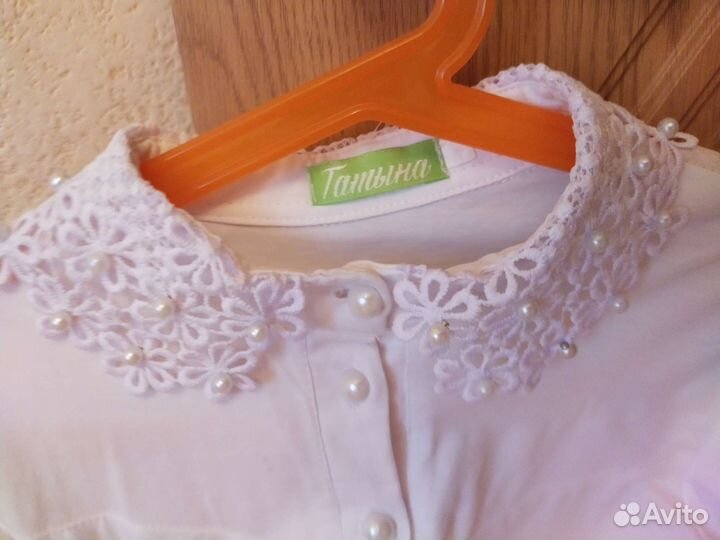 Блузка белая школьная