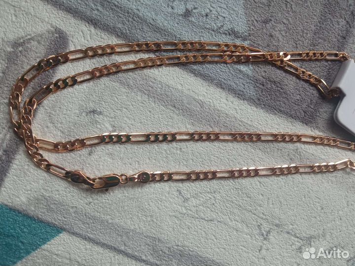 Цепочка 55см медсплав под золото