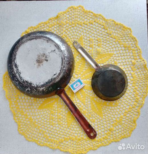 Сковорода нержавейка и алюминиевая, кастрюля 5л