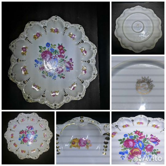 Блюда, вазы. Фарфор, стекло