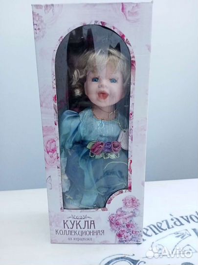 Кукла из керамики коллекционная