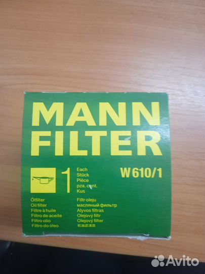 Фильтр масленый mann filter w610\1