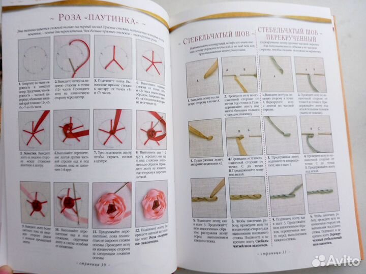 Книга вышивка лентами
