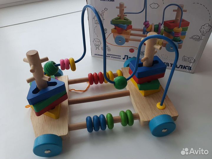 Лабиринт каталка деревянный