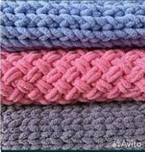 Плед детский вязаный ручная работа